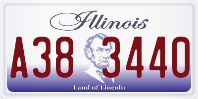 IL license plate A383440