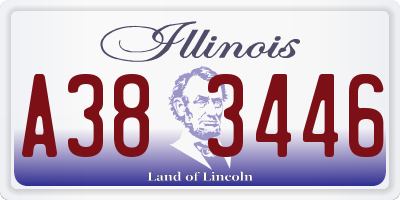 IL license plate A383446