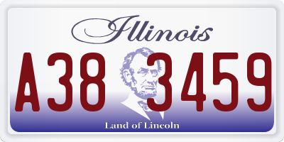 IL license plate A383459