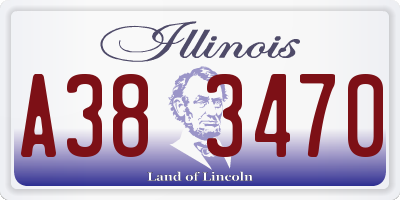 IL license plate A383470