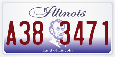 IL license plate A383471