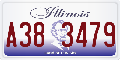 IL license plate A383479