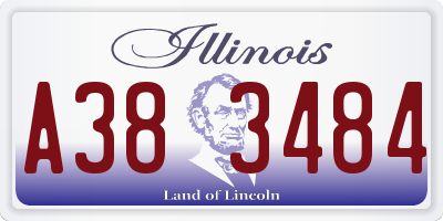 IL license plate A383484