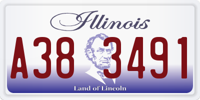 IL license plate A383491