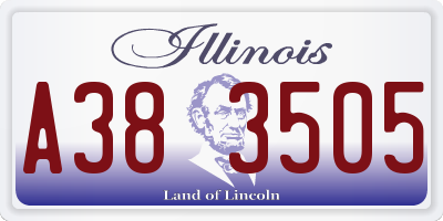 IL license plate A383505