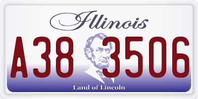 IL license plate A383506