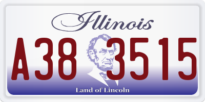 IL license plate A383515