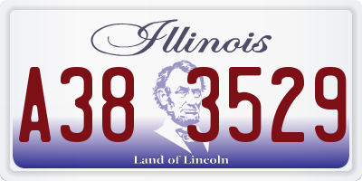 IL license plate A383529