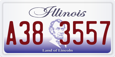 IL license plate A383557