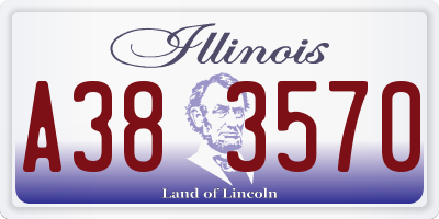 IL license plate A383570