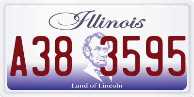 IL license plate A383595