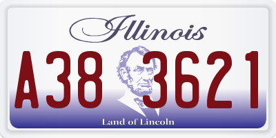 IL license plate A383621
