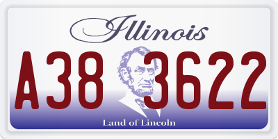IL license plate A383622