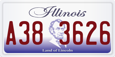 IL license plate A383626