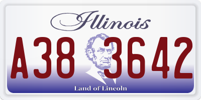 IL license plate A383642