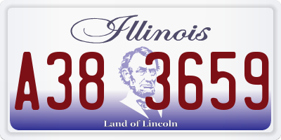 IL license plate A383659