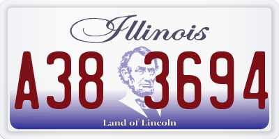 IL license plate A383694