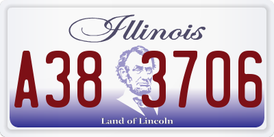 IL license plate A383706
