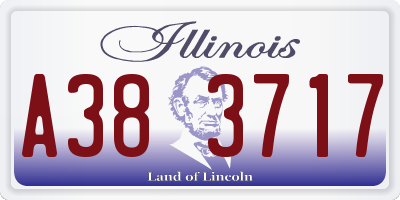 IL license plate A383717
