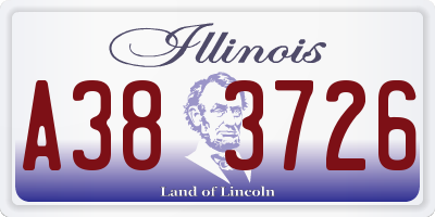 IL license plate A383726