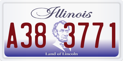IL license plate A383771