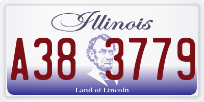 IL license plate A383779
