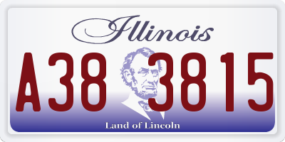 IL license plate A383815