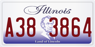 IL license plate A383864