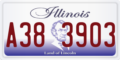 IL license plate A383903