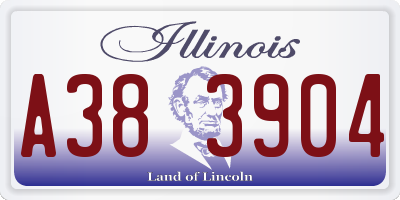 IL license plate A383904