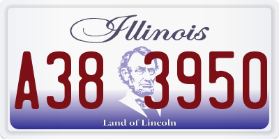 IL license plate A383950