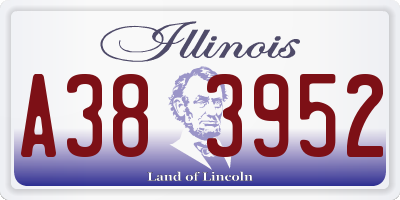IL license plate A383952