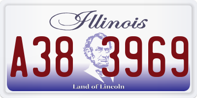 IL license plate A383969