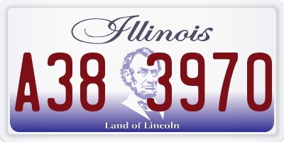 IL license plate A383970