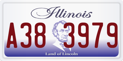 IL license plate A383979