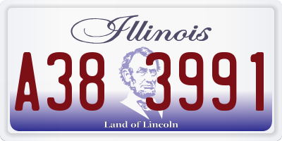 IL license plate A383991