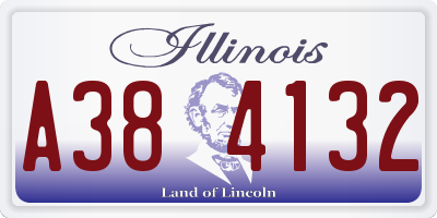 IL license plate A384132