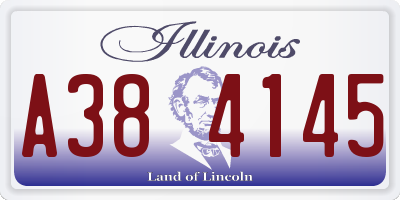 IL license plate A384145