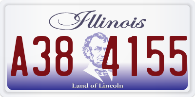IL license plate A384155
