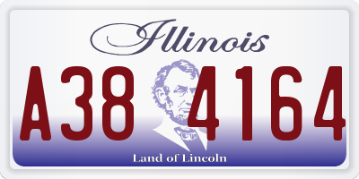 IL license plate A384164