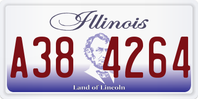 IL license plate A384264