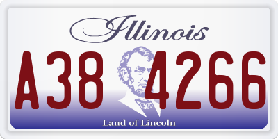 IL license plate A384266