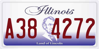 IL license plate A384272