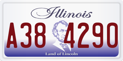 IL license plate A384290