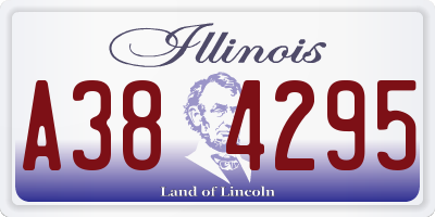 IL license plate A384295