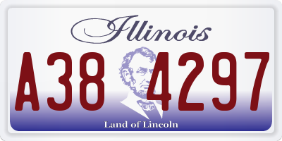 IL license plate A384297