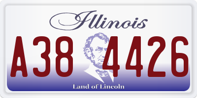 IL license plate A384426