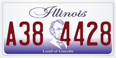 IL license plate A384428