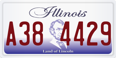 IL license plate A384429
