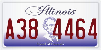IL license plate A384464
